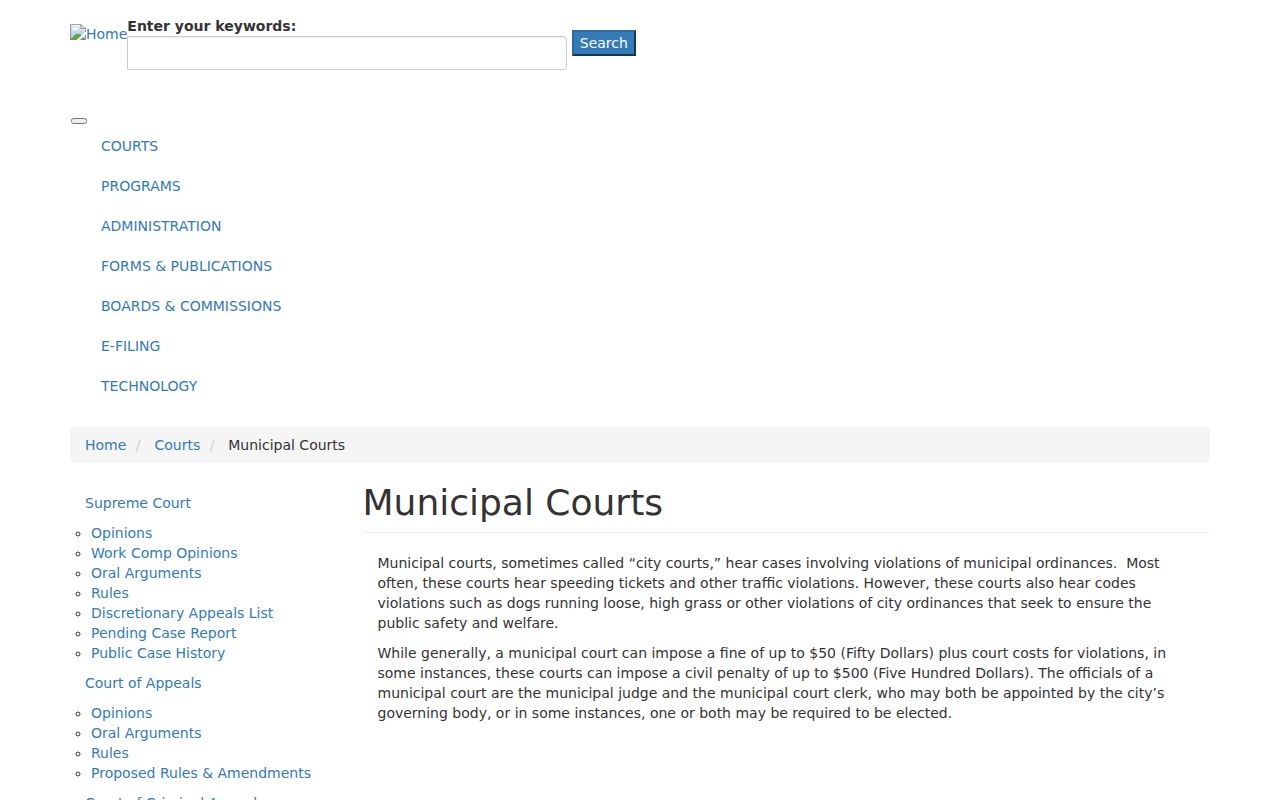 Tennessee municipal courts source for Macon County traffic court records